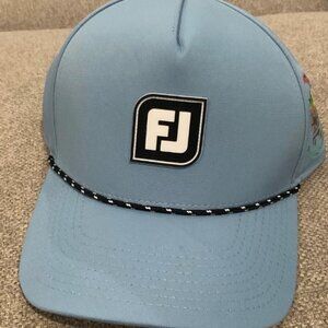FootJoy Jewel Rope Slate Light Blue Adjustable Snapback Golf Hat 45837 NEW